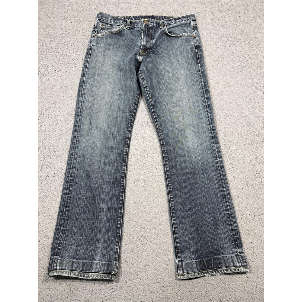 Agave Jeans Mens 34x30 Medium Wash Blue Regular Fit Straight Denim Made USA